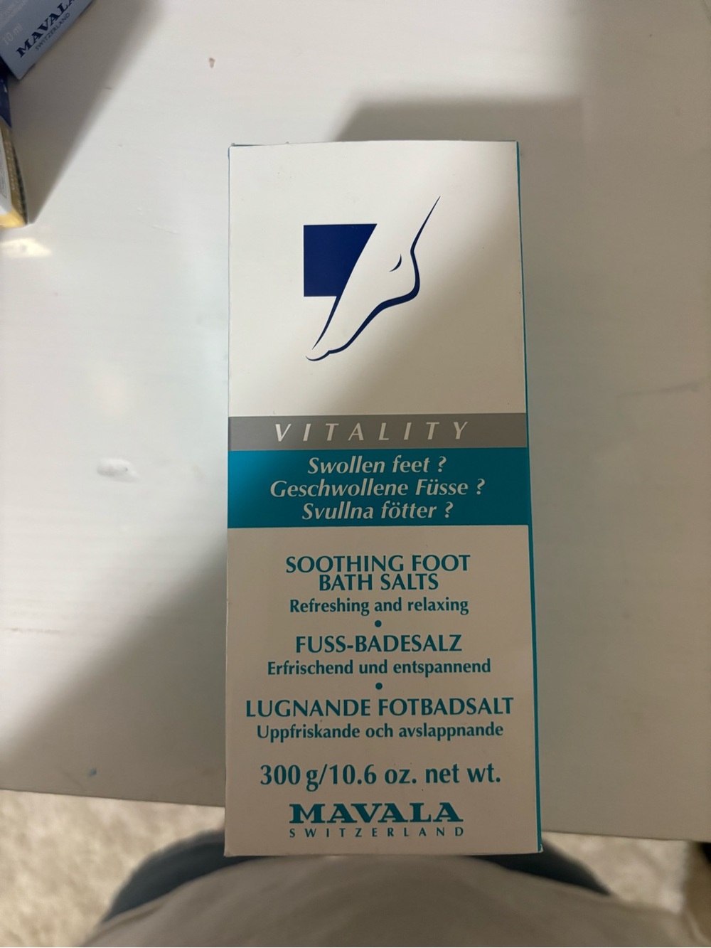 MAVALA Vitality Soothing Foot Bath Salts - White & Teal